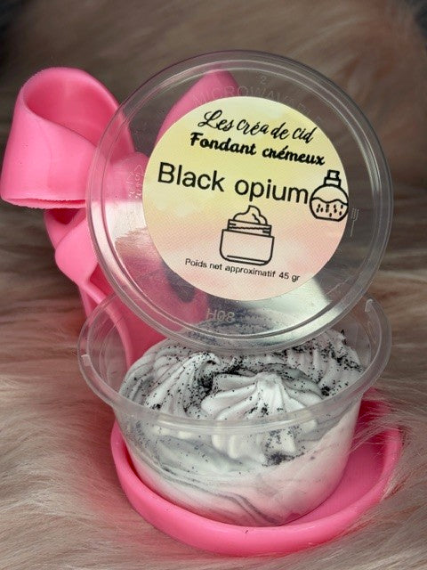 fondant crémeux type Black Opium